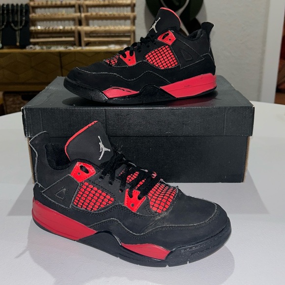 Jordan Other - Jordan 4 Retro “Red Thunder” Youth Size 3Y
